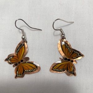 Handmade Monarch Butterfly Earrings